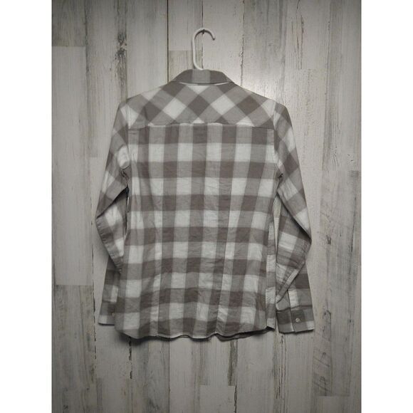 Women's Eddie Bauer Gray Flannel Shirt. sz XS - Picture 5 of 7